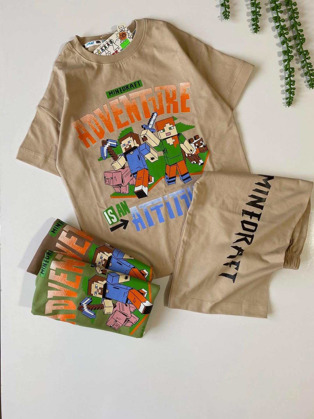 ست نخ پنبه ماینکرافت پسرانه