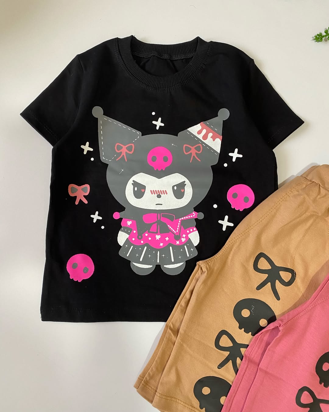 تیشرت و شلوارک کرومی دخترانه