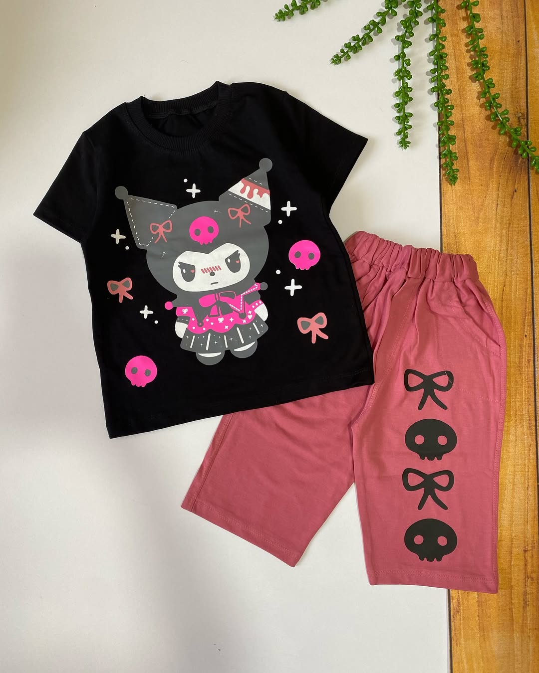 تیشرت و شلوارک کرومی دخترانه