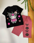 تیشرت و شلوارک کرومی دخترانه