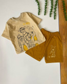 تیشرت و شلوارک نخ پنبه اسپرت