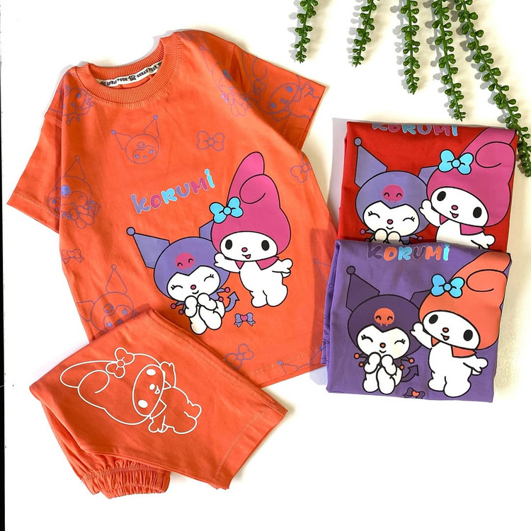 تیشرت و شلوارک دخترانه کرومی