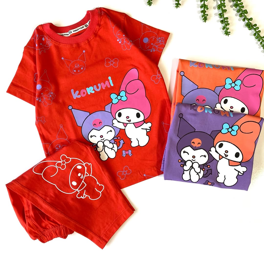 ست کرومی نخ پنبه دخترانه