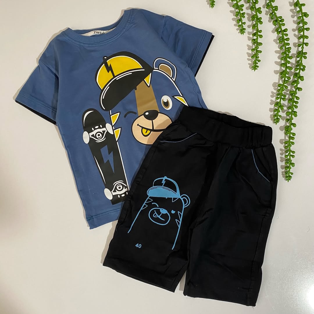 ست پسرانه تابستانه نخ پنبه