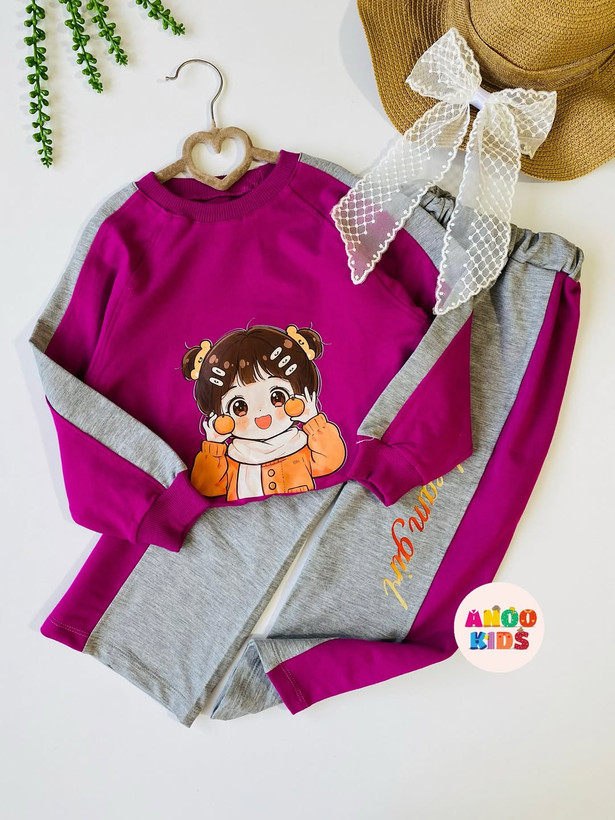 کراپ و شلوار دورس دخترانه مانلی