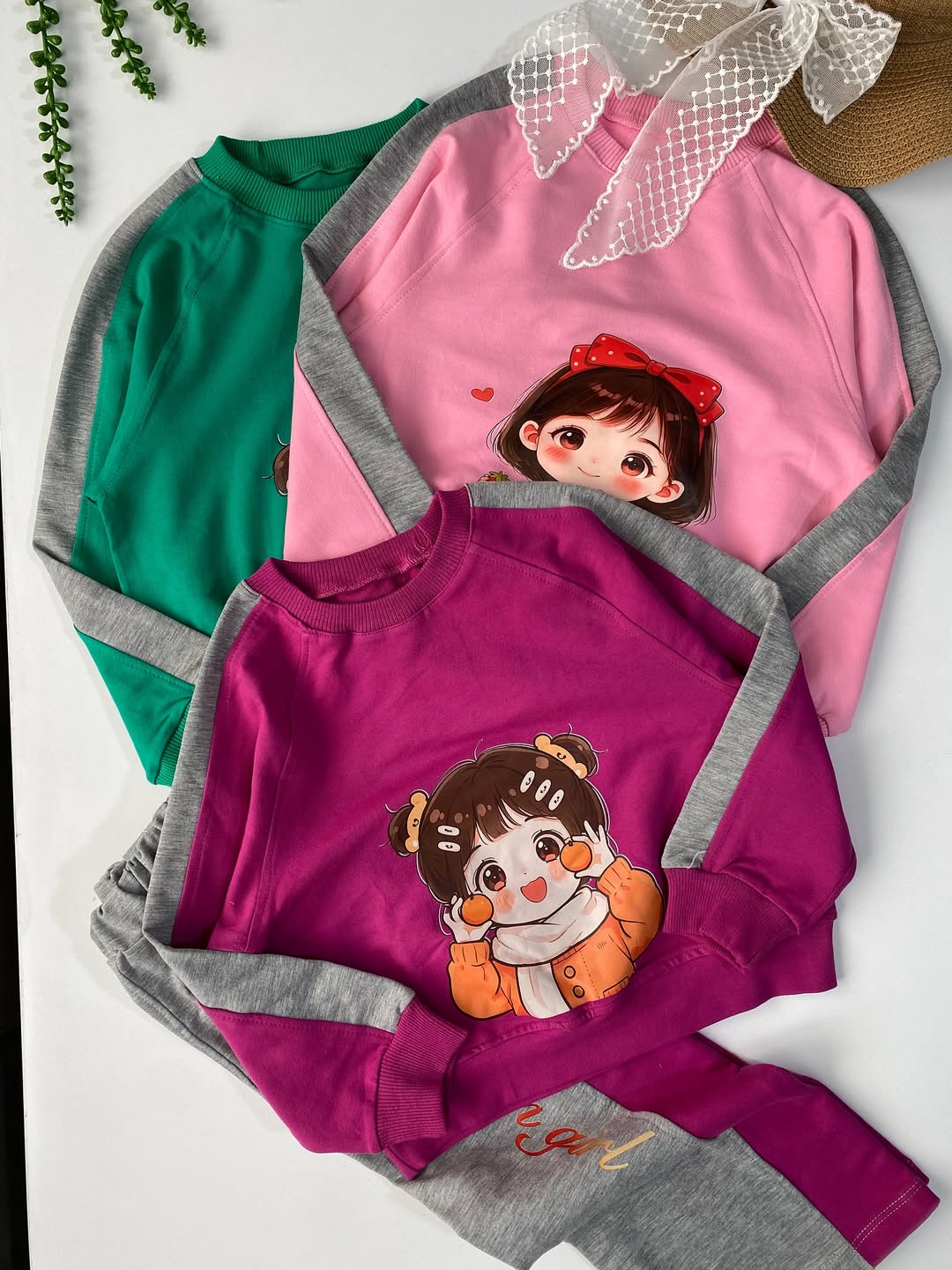 کراپ و شلوار دورس دخترانه مانلی