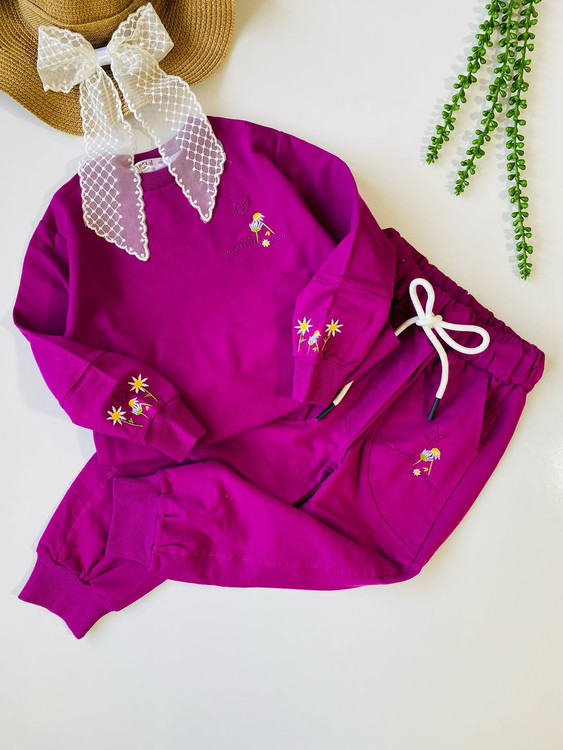 بلوز وشلوار گلدوزی دخترانه آنیل