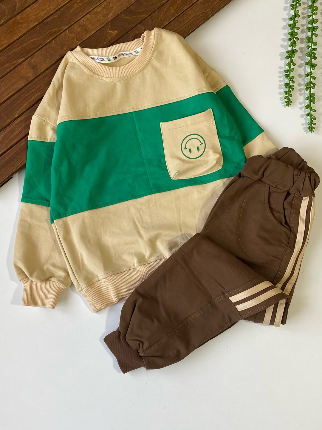 بلوز شلوار دورس گرم بالا پسرانه پاندا