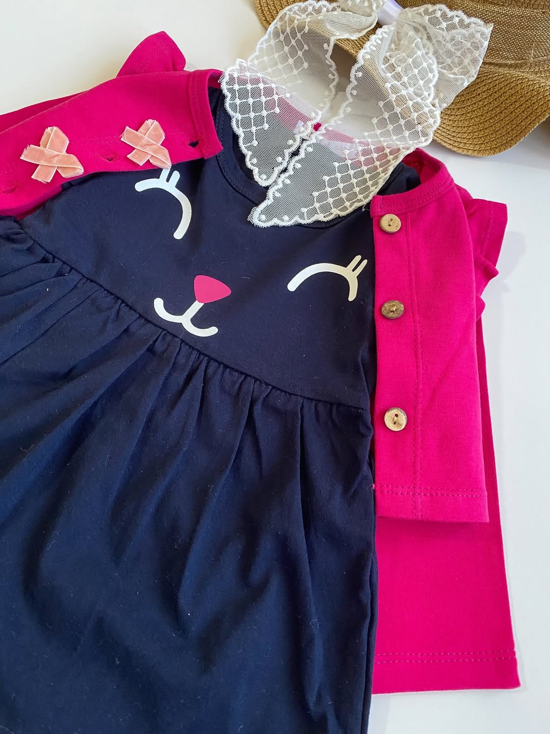 کت و سارافون  پنبه دخترانه