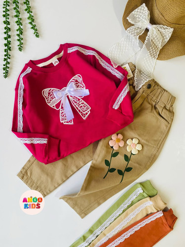 بلوز تک پاپیون دخترانه