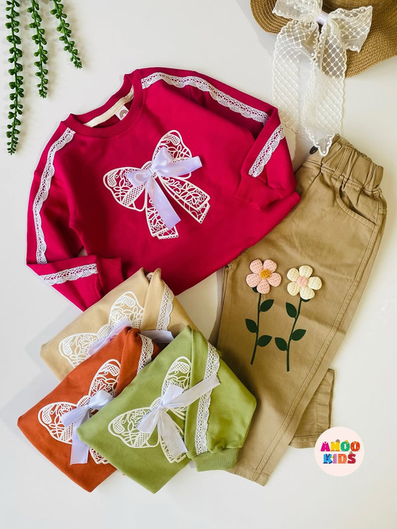 بلوز تک دروس صورتی دخترانه