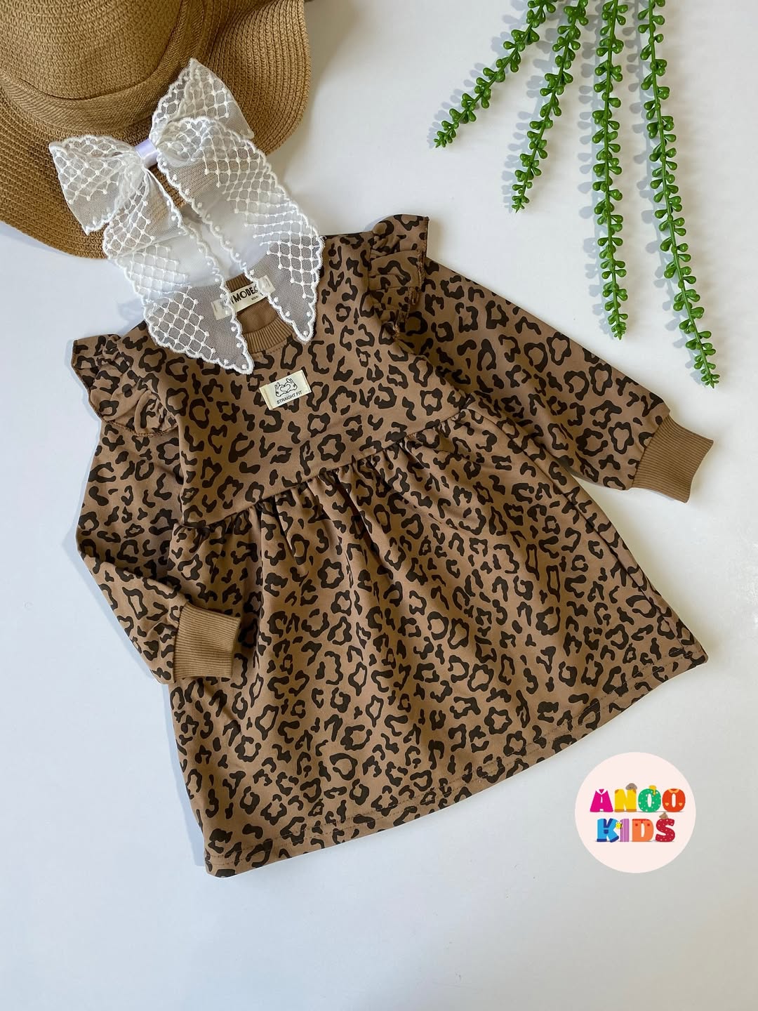 پیراهن دورس پلنگی بچگانه