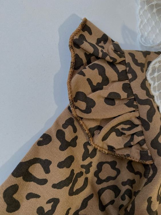 پیراهن دورس پلنگی دخترانه