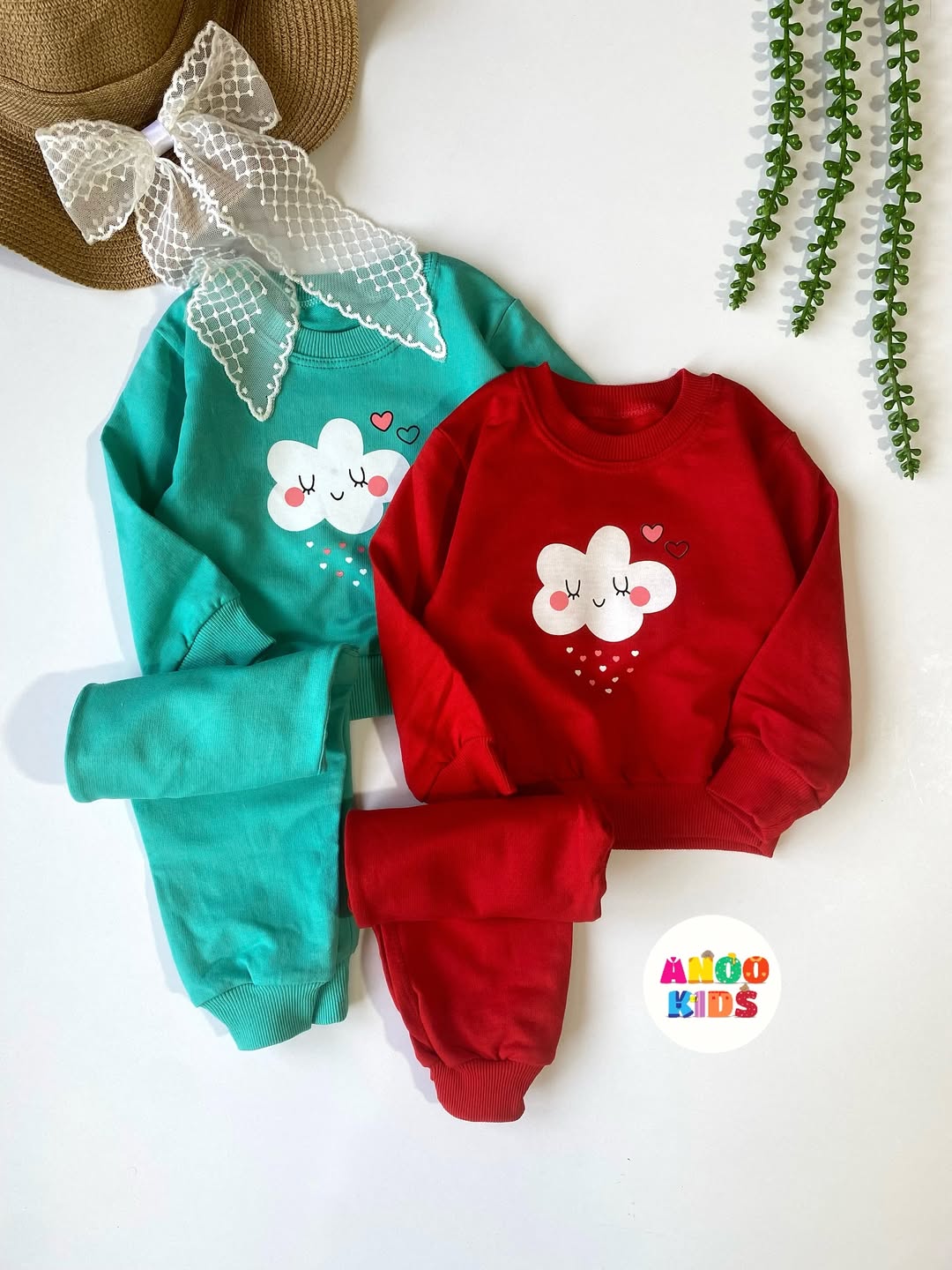 بلوز و شلوار دورس دخترانه ابر مهربون