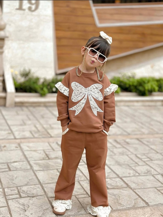 ست دورس دخترانه پاپیون