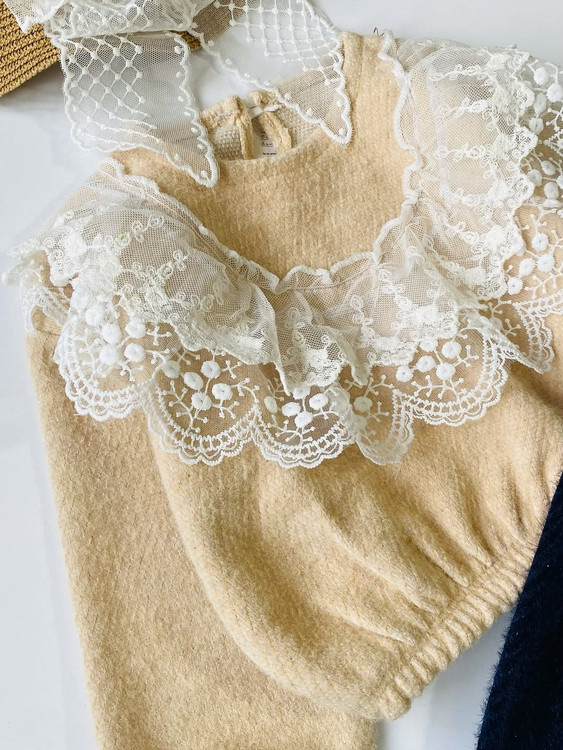 بلوز سرمه ای دخترانه