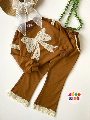 بلوز دورس و شلوار بوتکات دخترانه