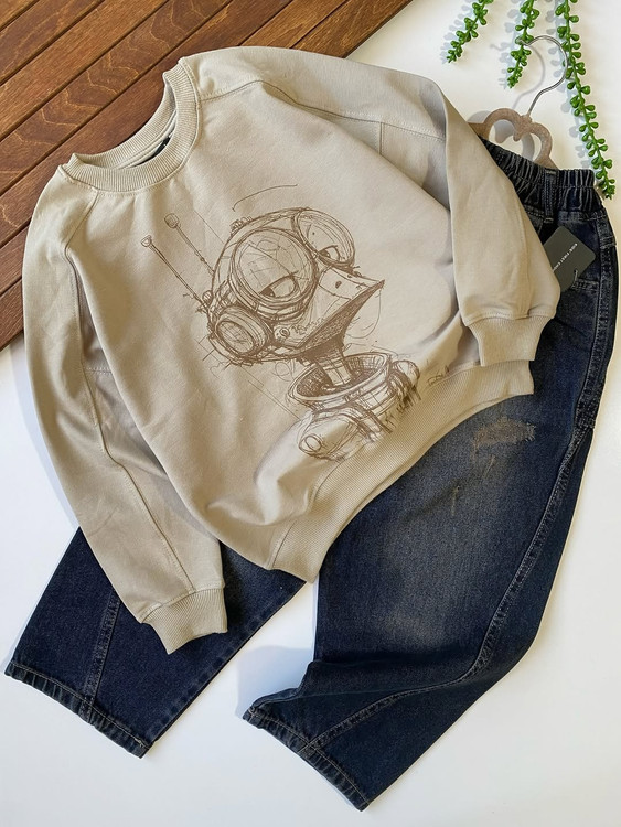 بلوز تک لش پسرانه ربات