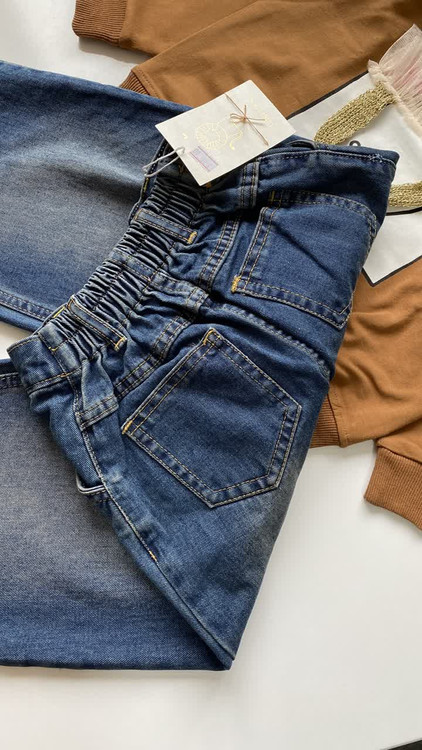 شلوار جین زاپ دار دخترانه